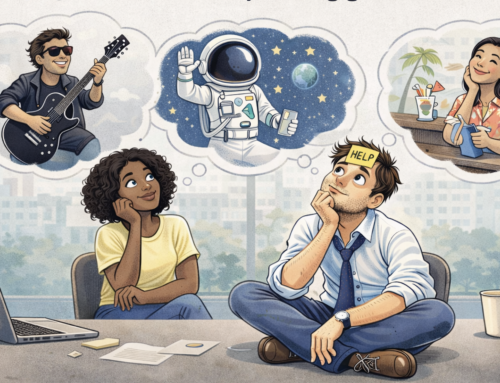 Over voortkabbelen, uitstellen en langzaam jezelf kwijtraken in een prima baan